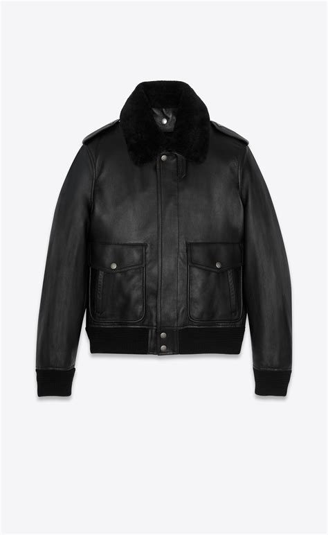 ysl bomber jacket mens|saint laurent bomber jacket men.